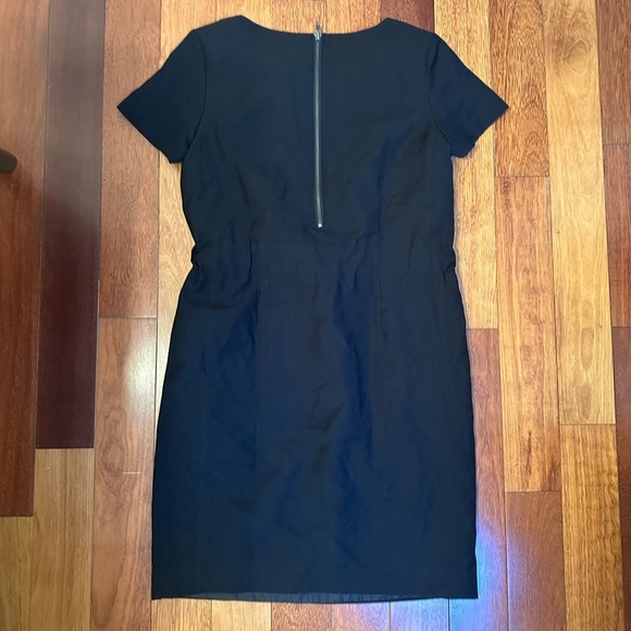 Joe Fresh | Short sleeve black dainty wool blend dress with tie size small - Picture 5 of 5